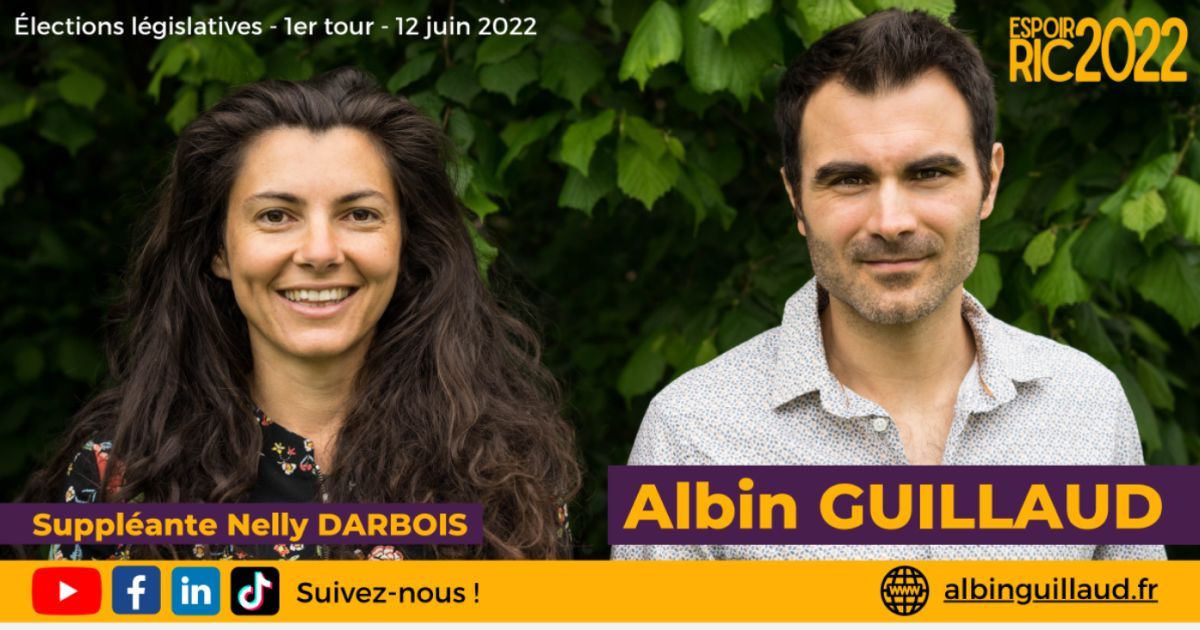 Législatives: Albin Guillaud candidat Espoir RIC 2022 sur la 4e circonscription de Savoie