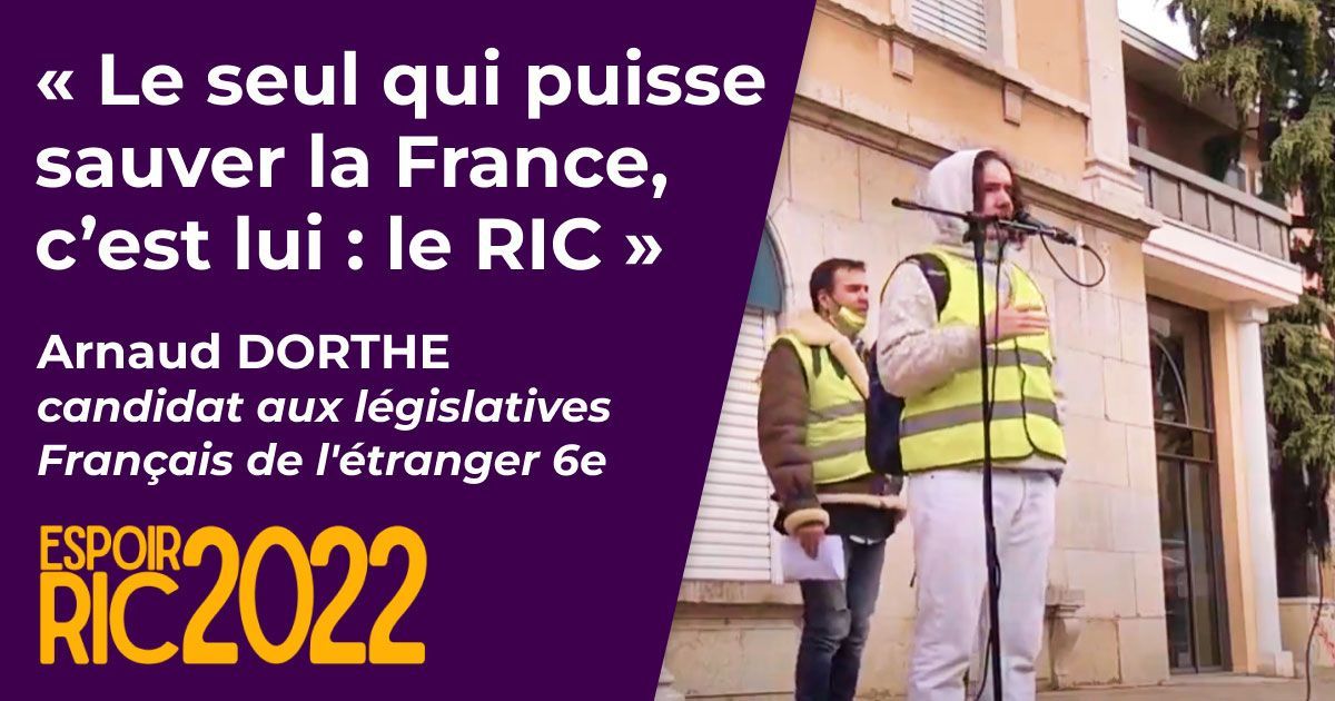 Arnaud DORTHE candidat aux législatives Français de l'étranger 6e