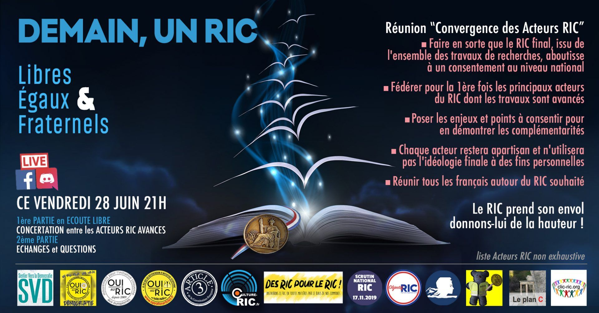 Réunion  " Convergence des acteurs RIC " le 28/06/2019